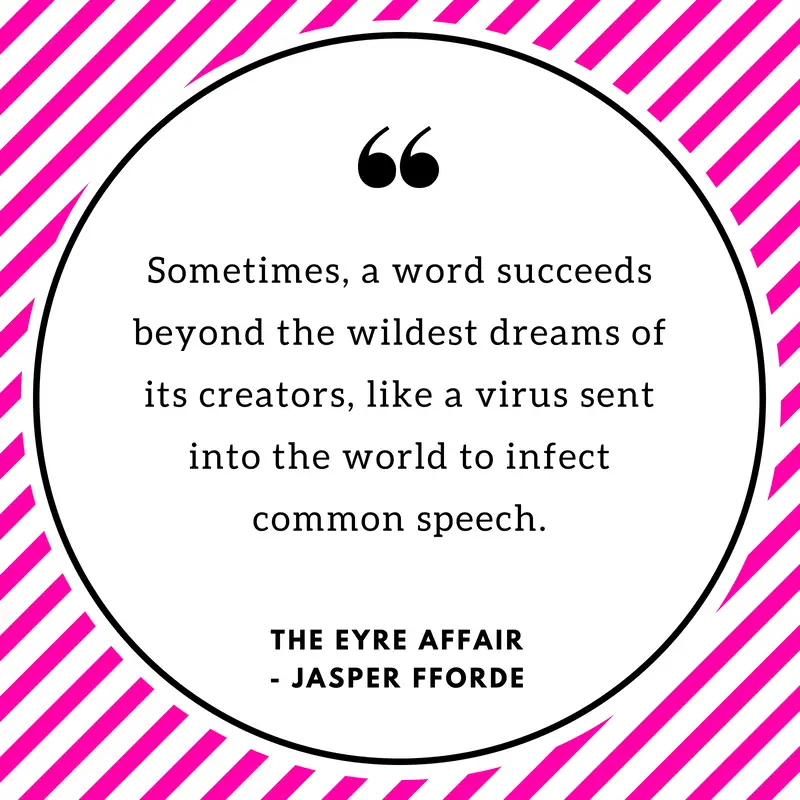 Book Quote The Eyre Affair