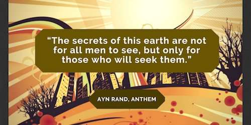 Ayn Rand Anthem Book Quote